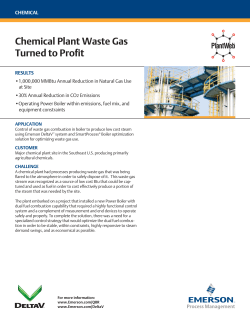 Chemical Plant Waste Gas Turned to Profit