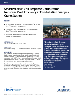 SmartProcess Unit Response Optimization Improves Plant Efficiency at Constellation Energy’s Crane Station