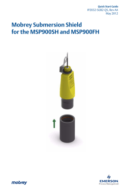 Mobrey Submersion Shield for the MSP900SH and MSP900FH,