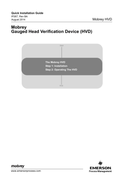 Mobrey Gauged Head Verification Device (HVD)