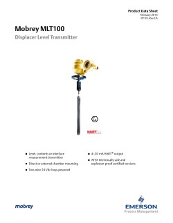 Mobrey MLT100 Displacer Level Transmitter