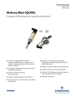 Mobrey Mini-SQUING Compact Vibrating Fork Liquid Level Switch