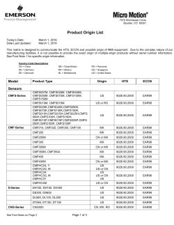 Export Information
