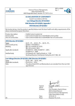 EU EC Declaration of Conformity QC41, QC42, QC43