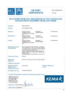 IECEE - Electrical Safety FieldQ Modules - QC11/12/13/14