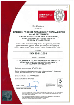 ISO-9001:2008 - WACC Jubail/Saudi Arabia