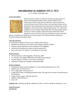 Introduction to Judaism