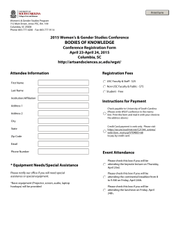 2015 Conference Registration Form
