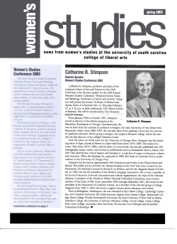 Spring 2003 Newsletter