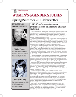 Spring-Summer 2013 Newsletter