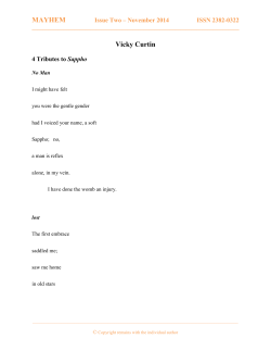 Download 4 Tributes to Sappho