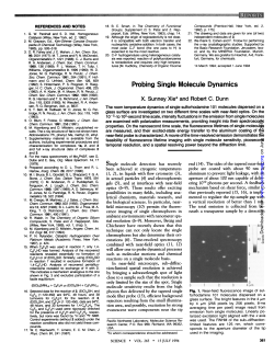 Probing Single Molecule Dynamics