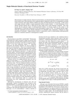 Single-Molecule Kinetics of Interfacial Electron Transfer Temperature,