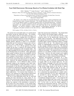 Near-Field Fluorescence Microscopy Based on Two-Photon Excitation with Metal Tips