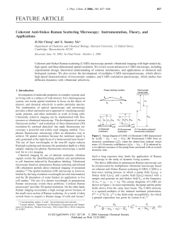 Coherent anti-Stokes Raman scattering microscopy: instrumentation, theory and applications