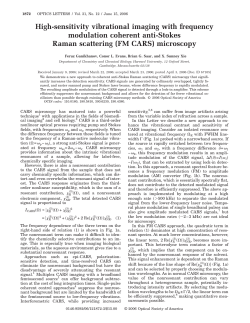 High-sensitivity vibrational imaging with frequency modulation coherent anti-Stokes Raman scattering (FM CARS) microscopy