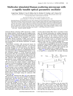 Multicolor Stimulated Raman Scattering Microscopy with a Rapidly Tunable Optical Parametric Oscillator