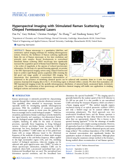 Hyperspectral Imaging with Stimulated Raman Scattering by Chirped Femtosecond Lasers