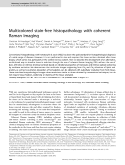 Multicolored stain-free histopathology with coherent Raman imaging