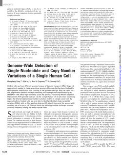 Genome-Wide Detection of Single-Nucleotide and Copy-Number Variations of a Single Human Cell