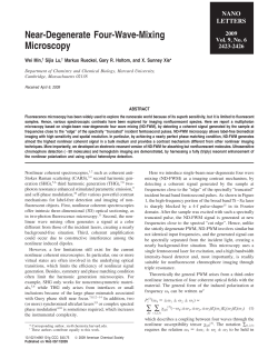 Near-Degenerate Four-Wave-Mixing Microscopy
