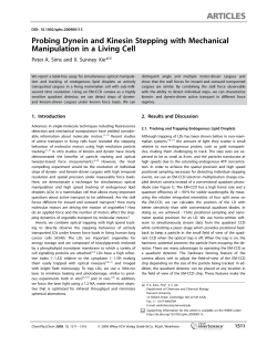 Probing Dynein and Kinesin Stepping with Mechanical Manipulation in a Living Cell