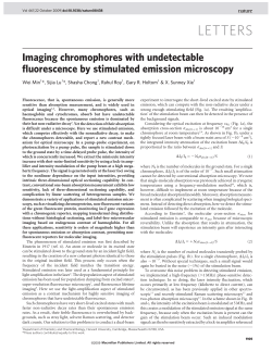 Imaging chromophores with undetectable fluorescence by stimulated emission microscopy