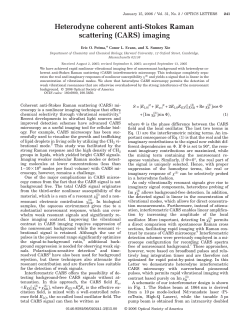 Heterodyne coherent anti-Stokes Raman scattering (CARS) imaging