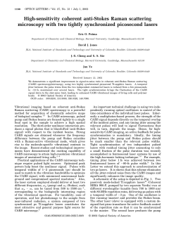 High-sensitivity coherent anti-Stokes Raman scattering microscopy with two tightly synchronized picosecond lasers