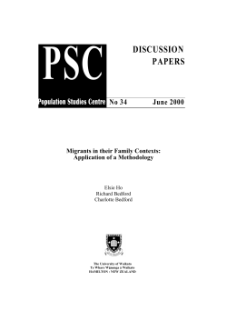 Migrants in their Family Contexts: Application of a Methodology