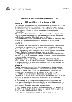 Conveni de doble nacionalitat entre Espanya i Xile