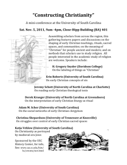 "Constructing Christianity"