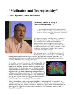 "Meditation and Neuroplasticity"