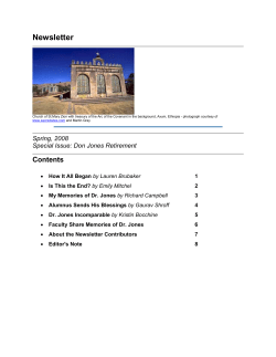 Newsletter Spring 2008