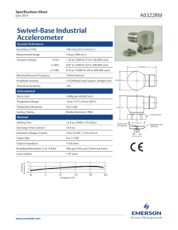Swivel-Base Industrial Accelerometer (A0322RM)