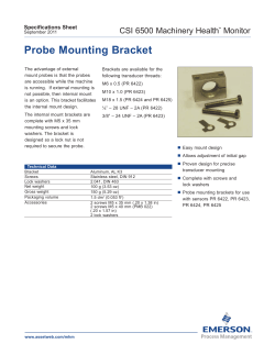 Probe Mounting Specifications (PMB 01x, 02x, and 03x)