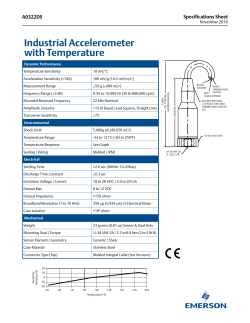 Industrial Accelerometer with Temperature (A0322DS)