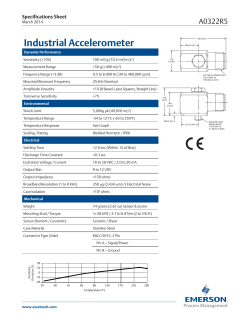 Industrial Accelerometer (A0322R5)