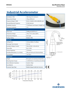 Industrial Accelerometer (A0322LC)