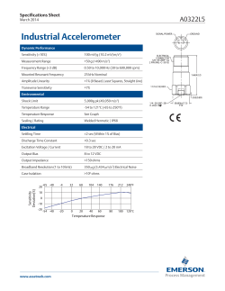Industrial Accelerometer (A0322L5)