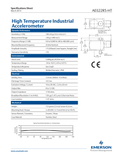High Temperature Industrial Accelerometer (A0322R5-HT)