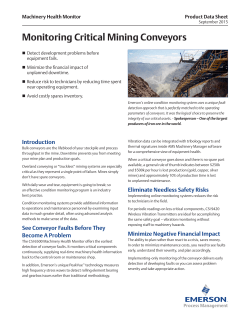Monitoring Critical Mining Conveyors