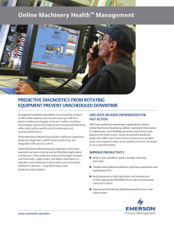 Online Machinery Monitoring