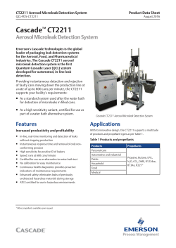 Product Data: CT2211 Aerosol Leak Detection System