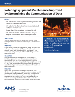 Rotating Equipment Maintenance Improved by Streamlining the Communication of Data