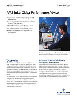 AMS Performance Advisor Overview