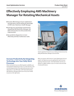 AMS Machinery Manager Services