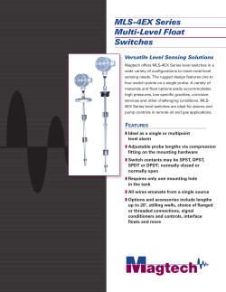 Brochure: MLS-4EX Series Multi-Level Float Switches