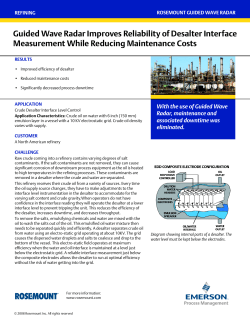 Proven Result: Guided Wave Radar Improves Reliability of Desalter Interface Measurement While Reducing Maintenance Costs