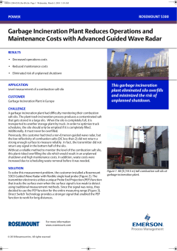Proven Result: Garbage Incineration Plant Reduces Operations and Maintenance Costs with Advanced Guided Wave Radar